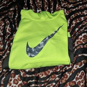 Sz 7 Therma- Fit Neon Green Nike Hoodie